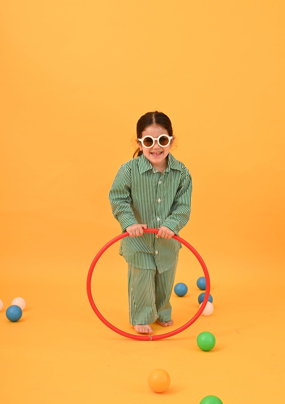 Green Stripes Co-ord Set - Puddle Fashion