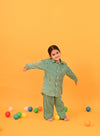 Green Stripes Co-ord Set - Puddle Fashion