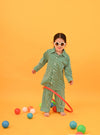 Green Stripes Co-ord Set - Puddle Fashion