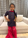 Midnight Bloom Gharara Set - Puddle Fashion