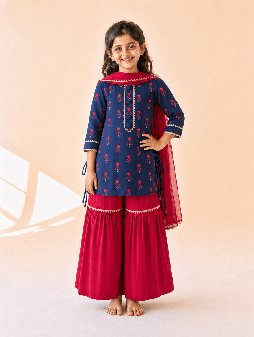 Midnight Bloom Sibling Set - Puddle Fashion
