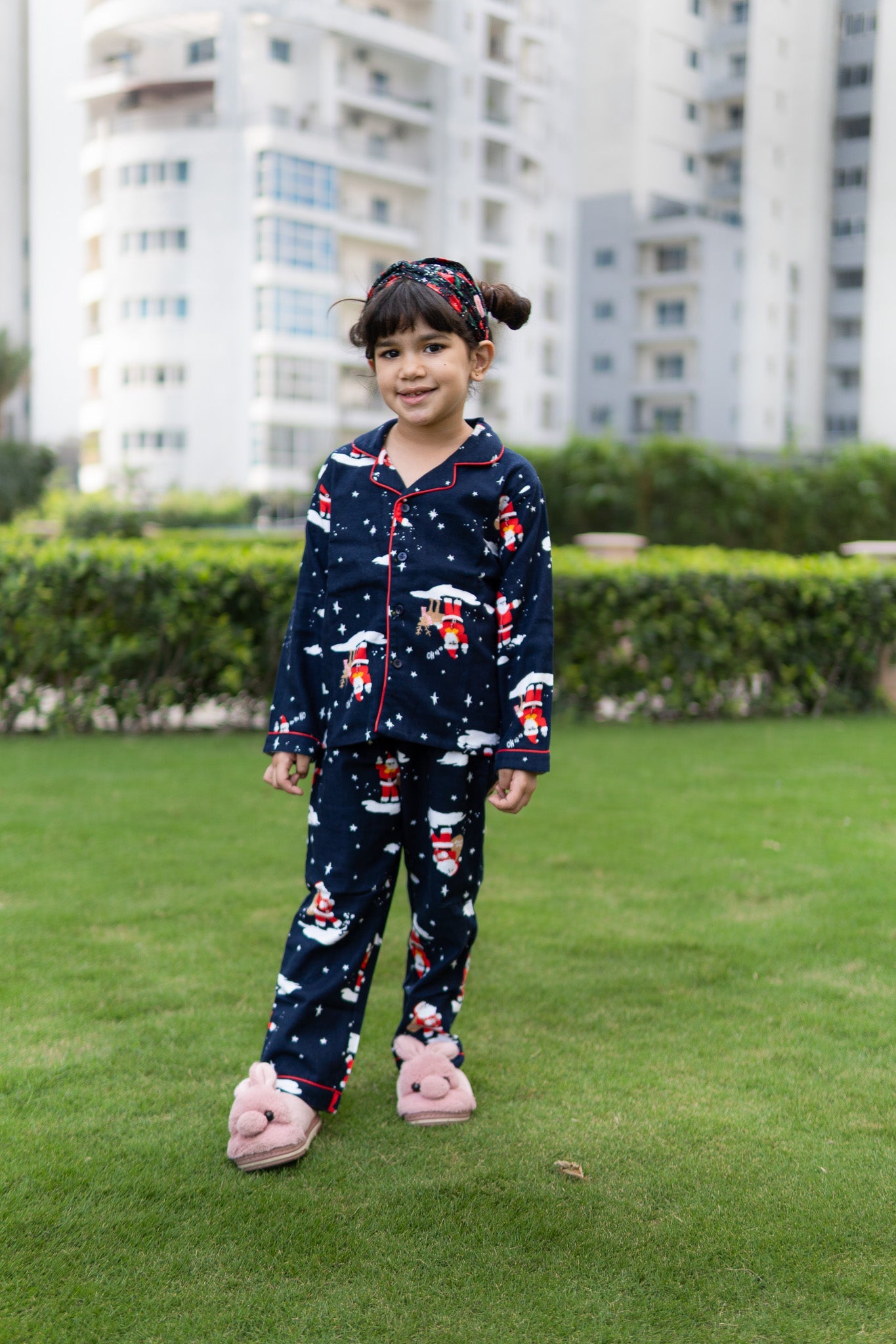 Midnight Santa Unisex Christmas Pajama Set - Puddle Fashion