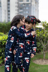 Midnight Santa Unisex Christmas Pajama Set - Puddle Fashion