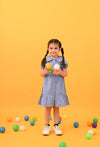Peter Pan Solid Dress - Puddle Fashion