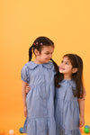Peter Pan Solid Dress - Puddle Fashion