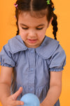 Peter Pan Solid Dress - Puddle Fashion