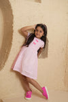Pink Bow Dress - Puddle Fashion