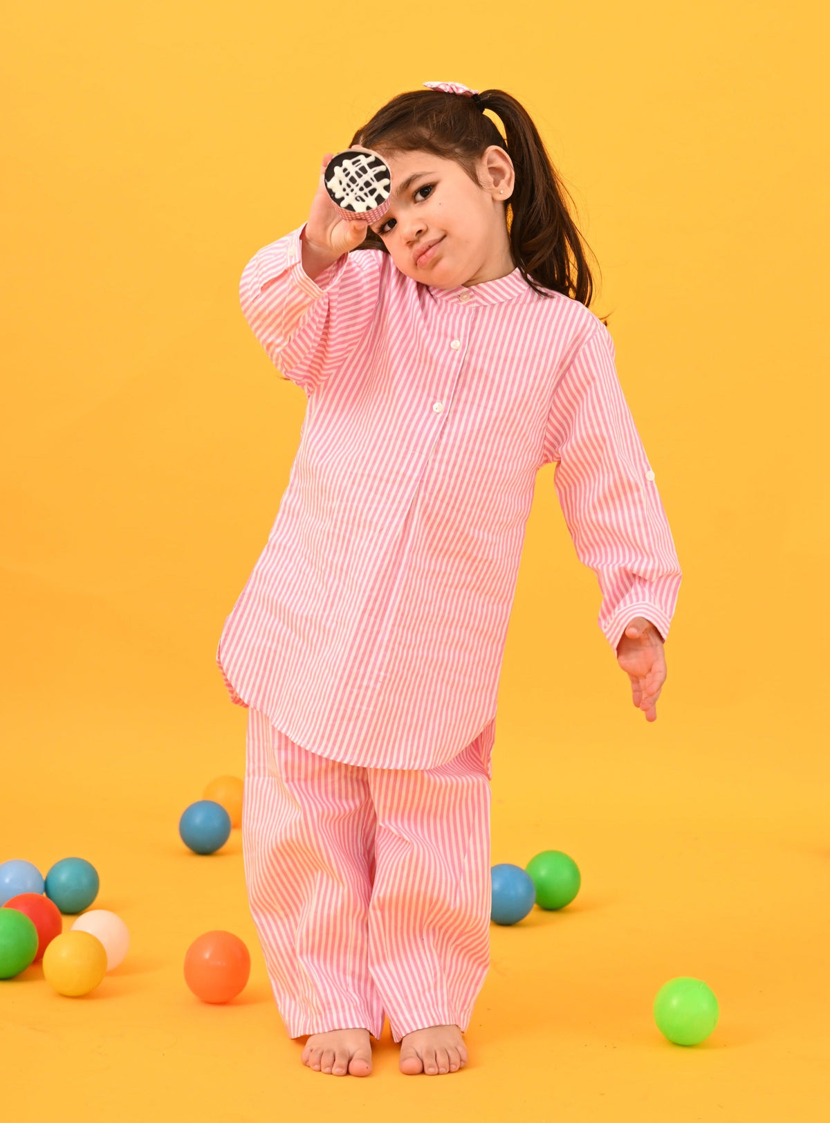Pink Stripes Co-ord Set - Puddle Fashion