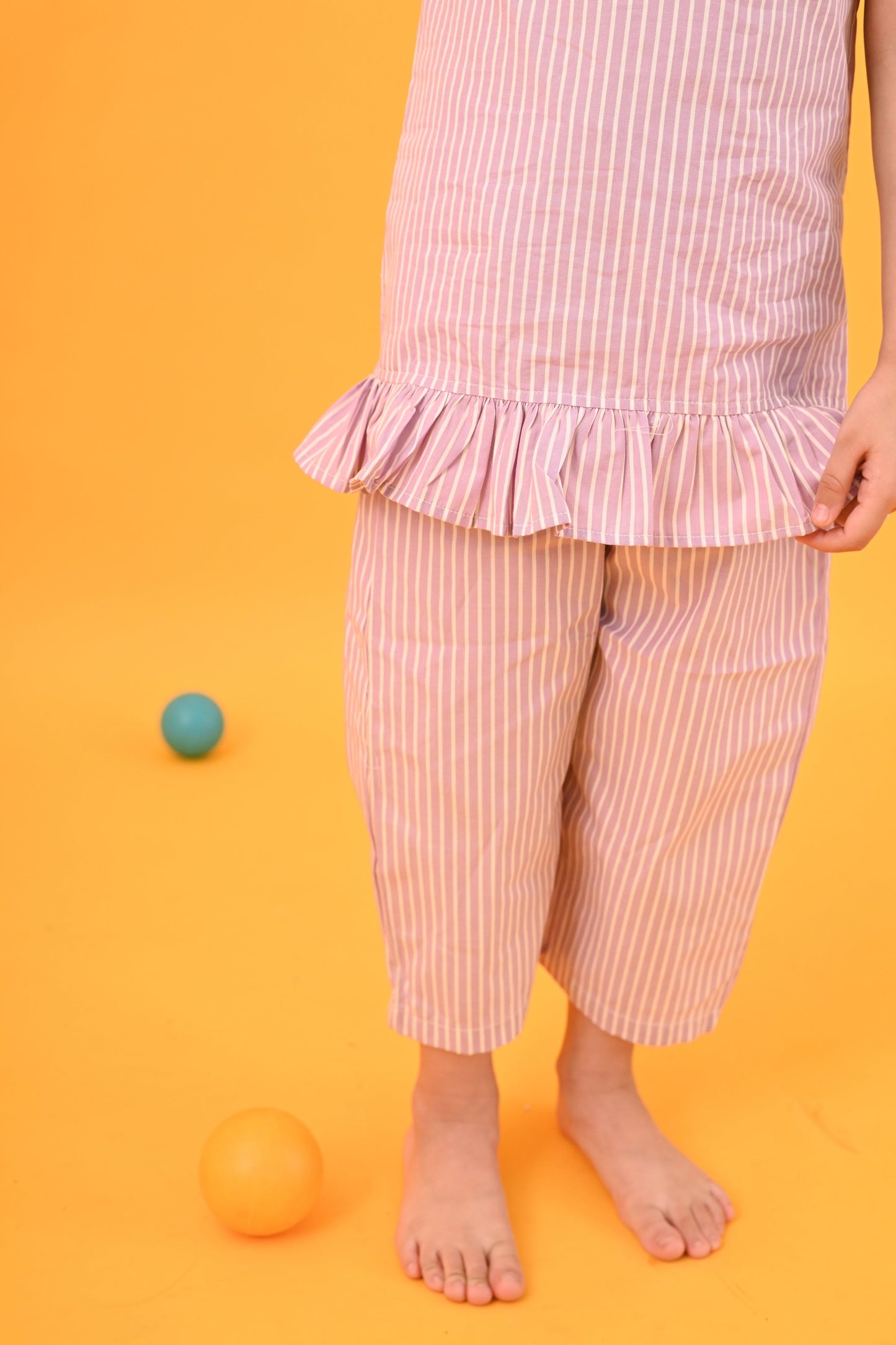 Purple Stripes Co-ord Set - Puddle Fashion