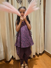 Royal Plum Tulip Dhoti Set - Puddle Fashion