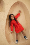 Solid Orange Dress - Puddle Fashion