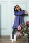 Solid Purple Dress - Puddle Fashion