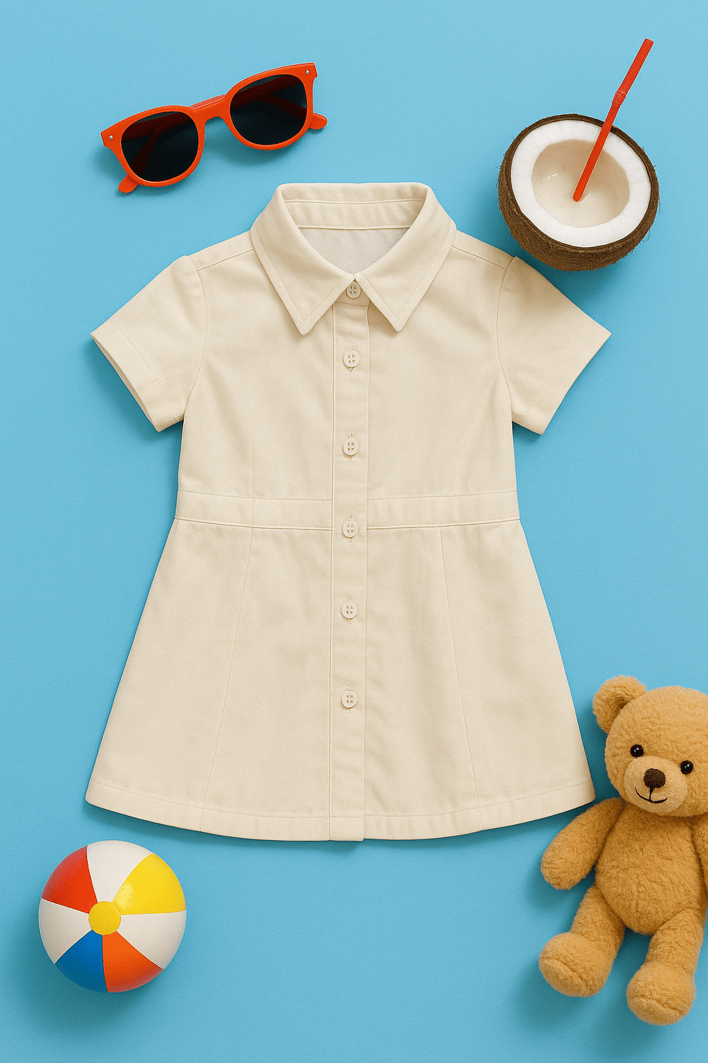 Twill Skater Dress - Puddle Fashion