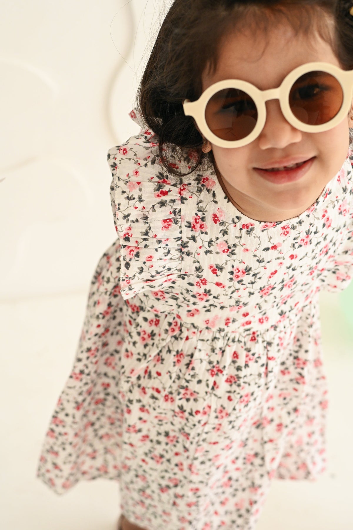 White Floral Dress - Puddle Fashion
