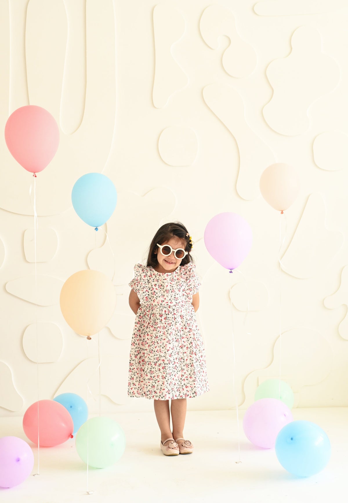 White Floral Dress - Puddle Fashion