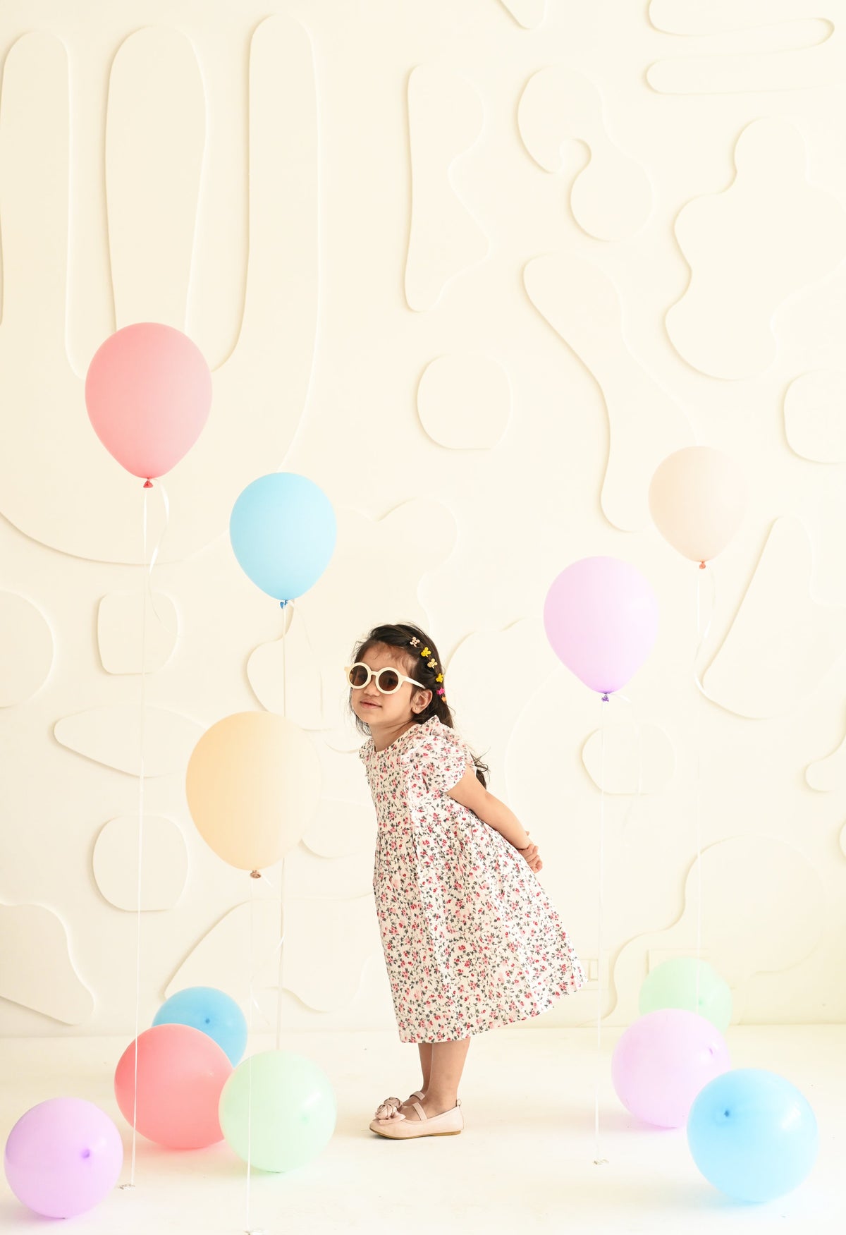 White Floral Dress - Puddle Fashion