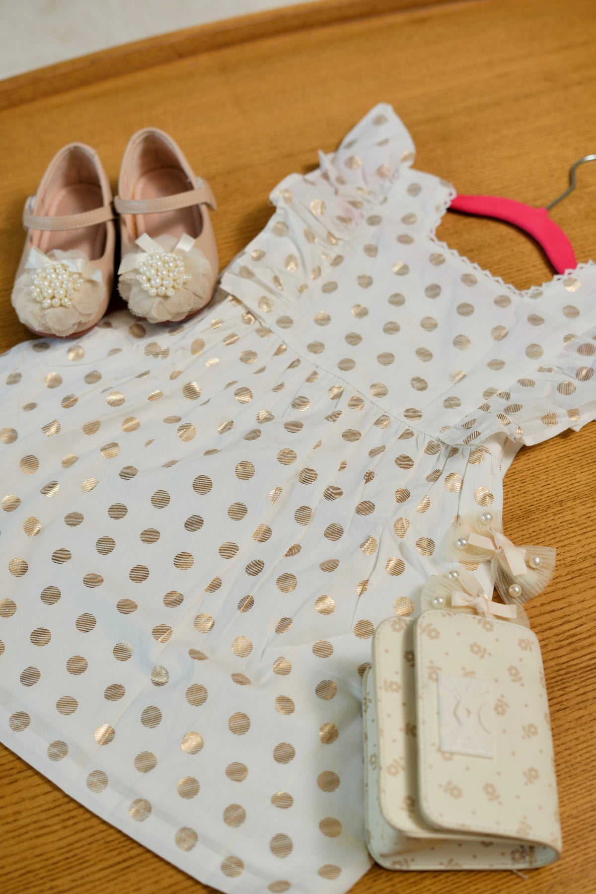 White Polka Dot Dress - Puddle Fashion