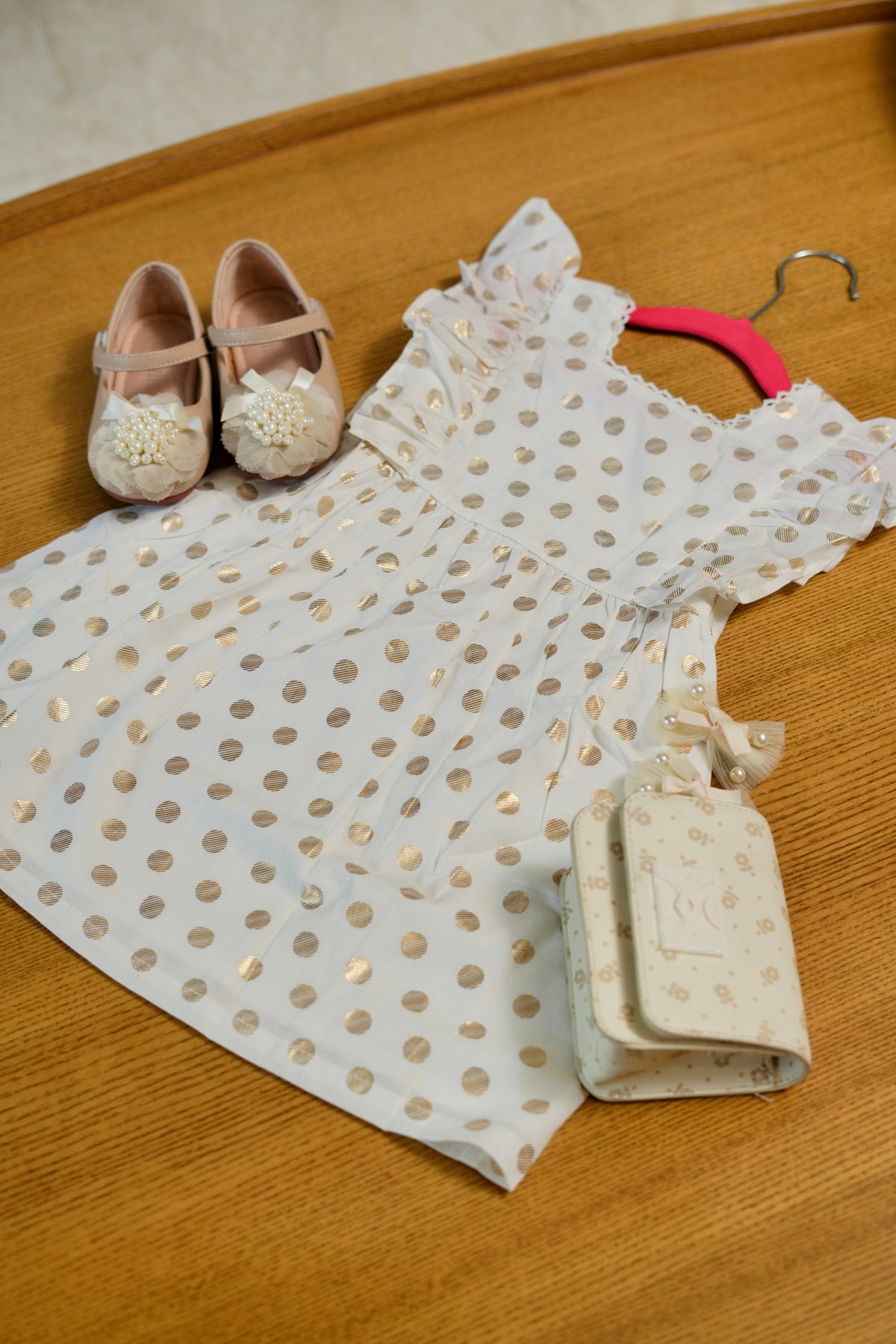 White Polka Dot Dress - Puddle Fashion