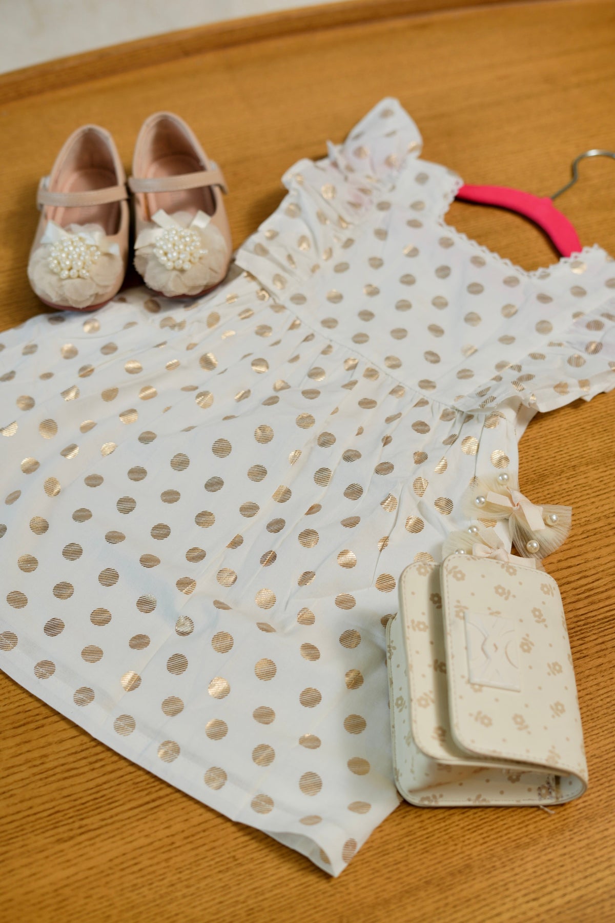 White Polka Dot Dress - Puddle Fashion