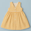 Yellow and White Stripe Dress - Puddle Fashion